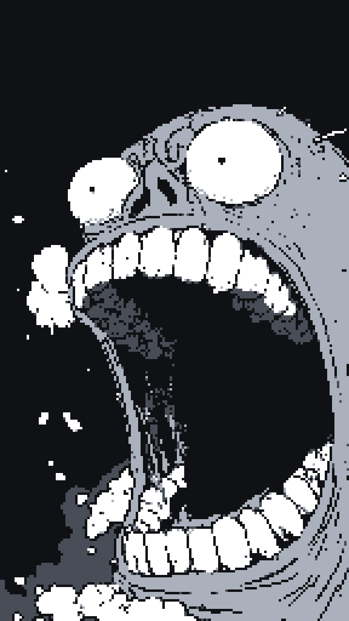 Expressive monochrome character